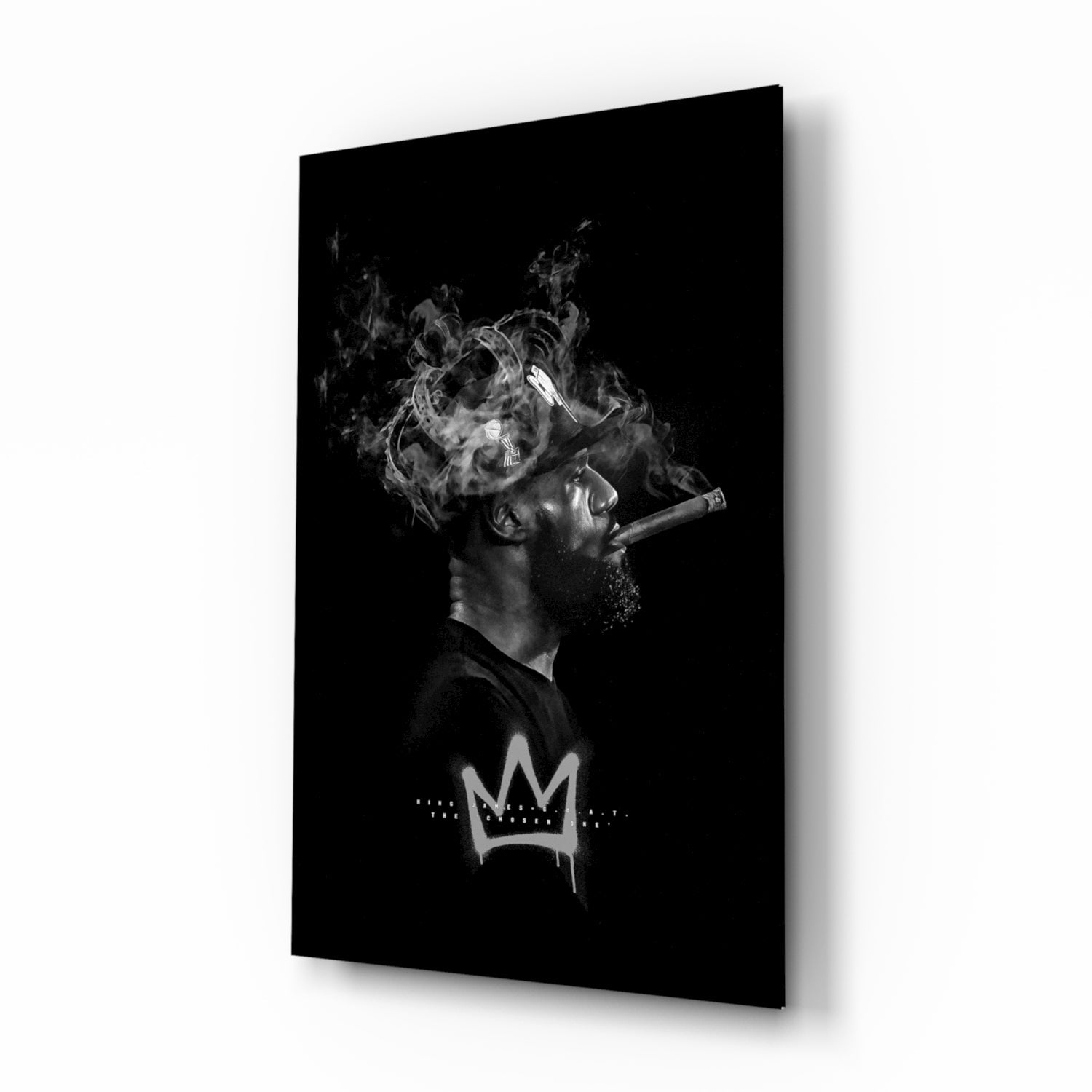 King James Glass Wall Art || Designer Collection