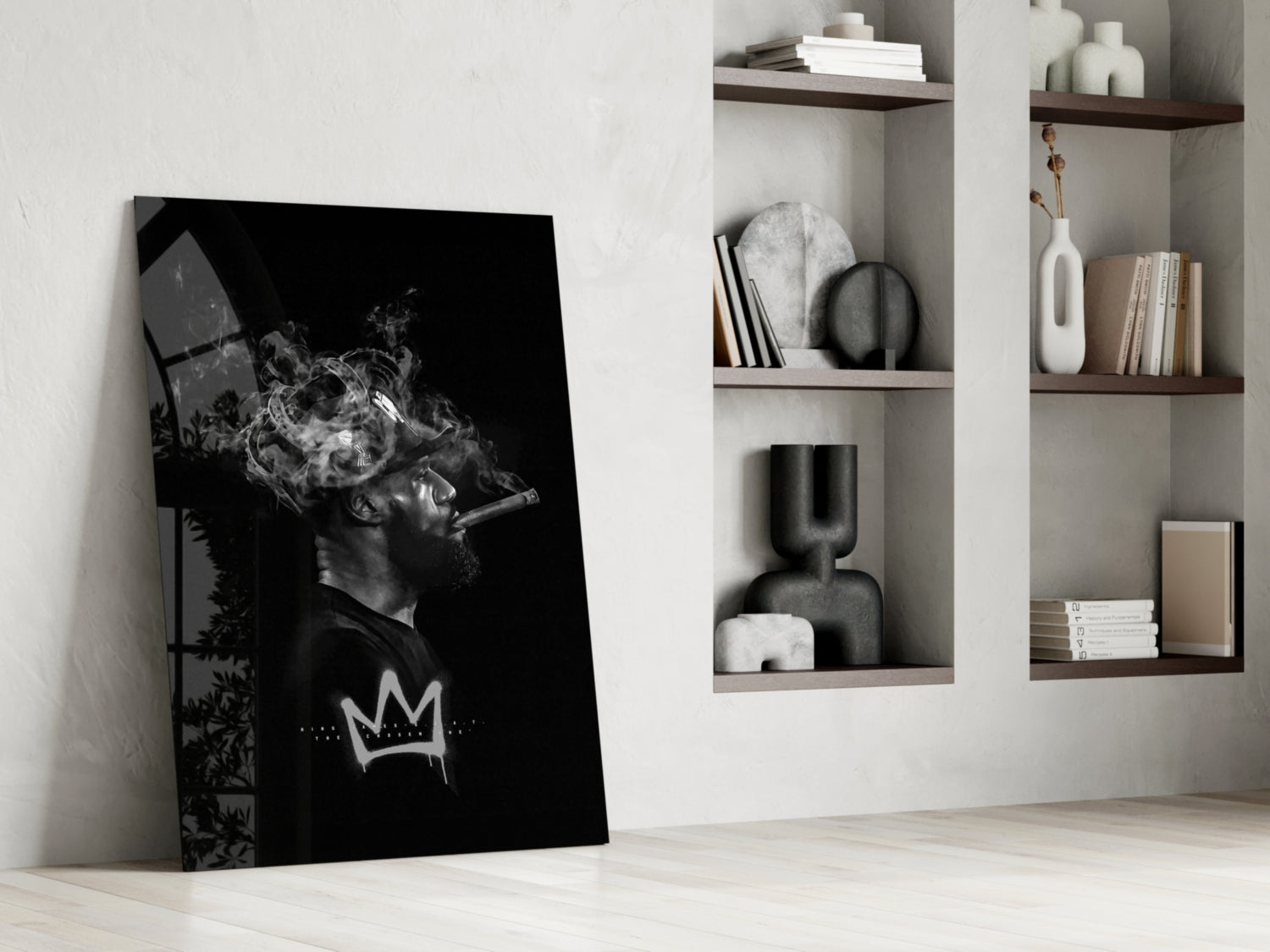 King James Glass Wall Art || Designer Collection