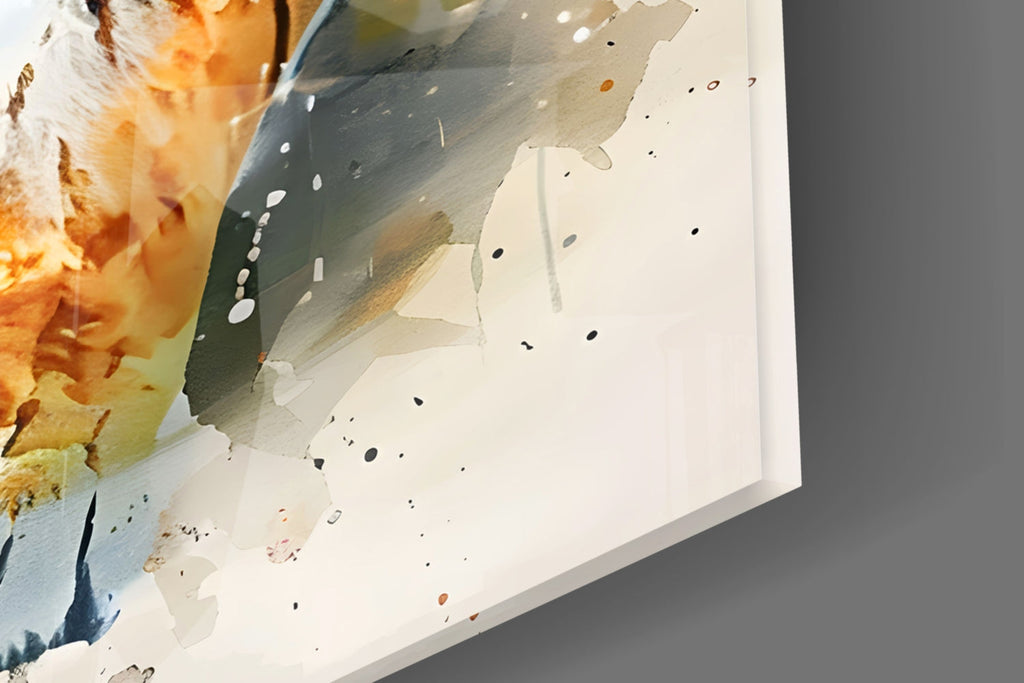 Tiger Glass Wall Art || Designer Collection