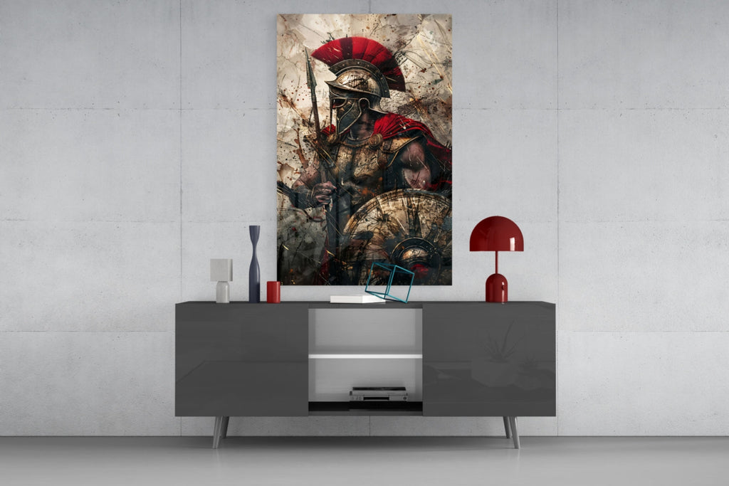 Gladiator Glass Wall Art || Designer Collection