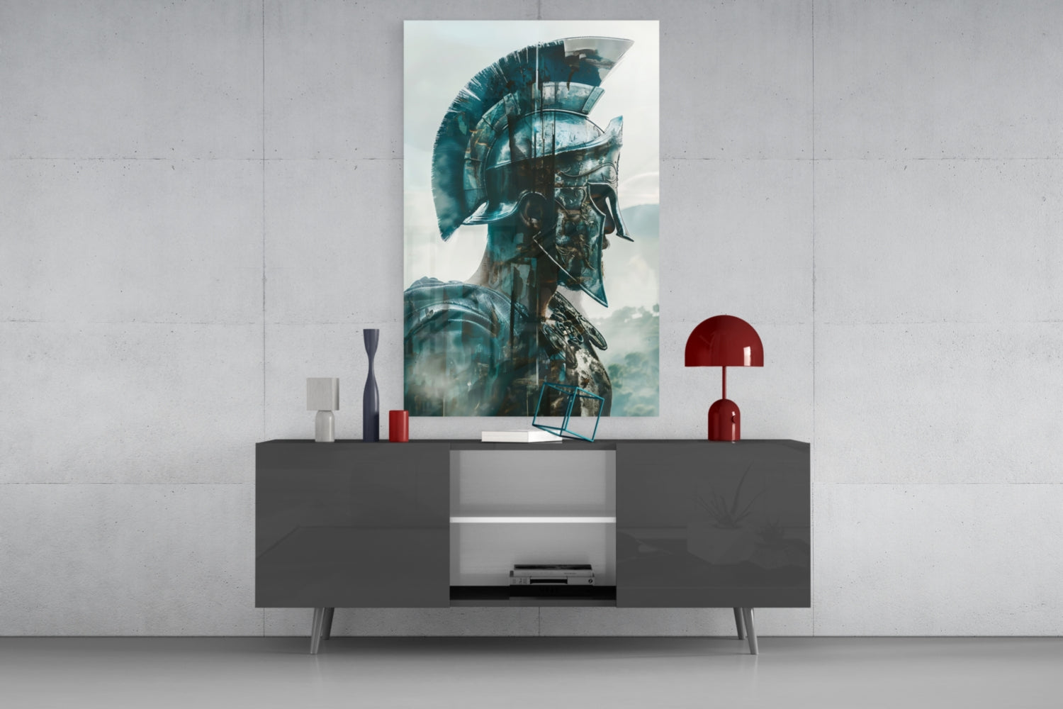 Gladiator Glass Wall Art || Designer Collection