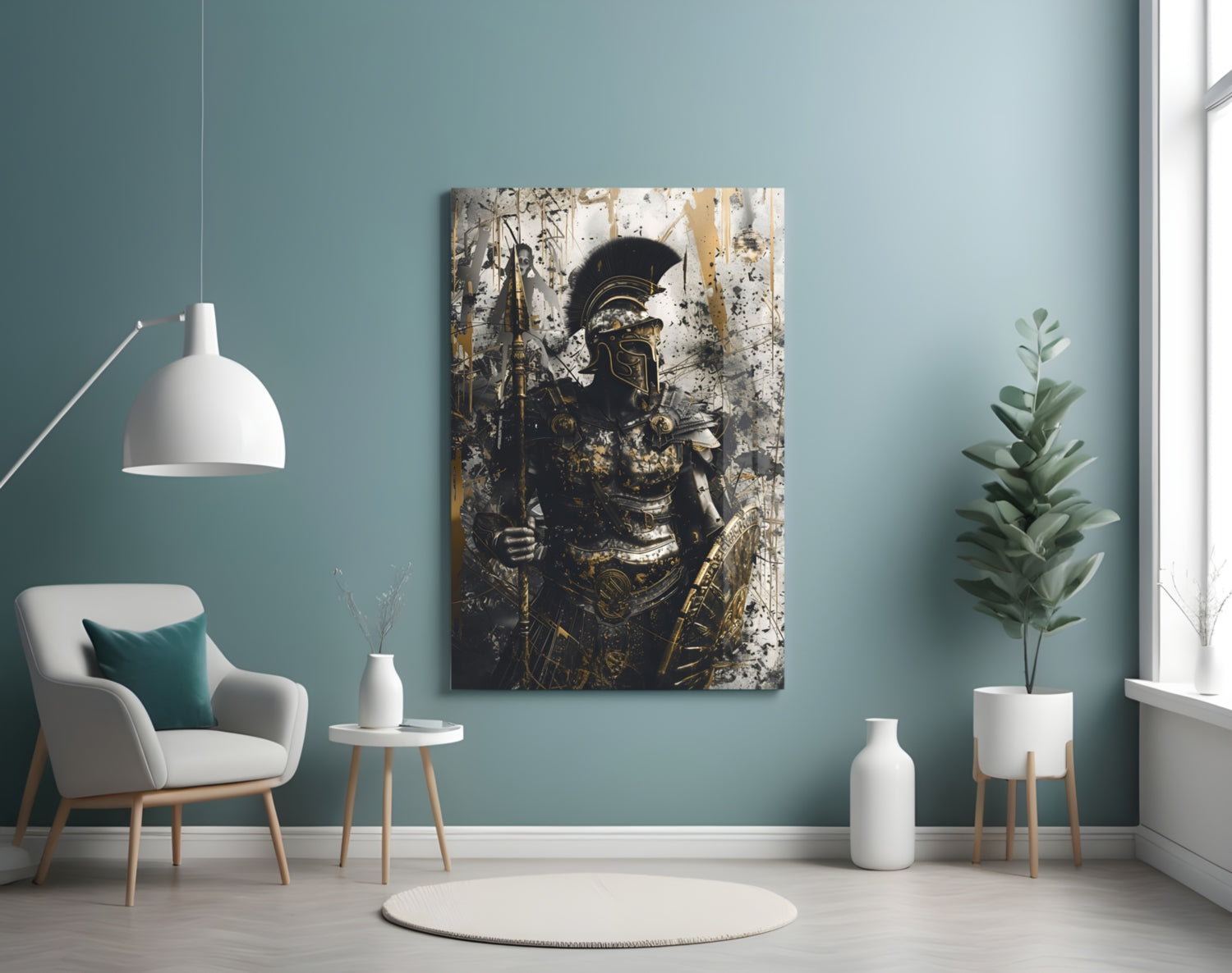 Gladiator Glass Wall Art || Designer Collection