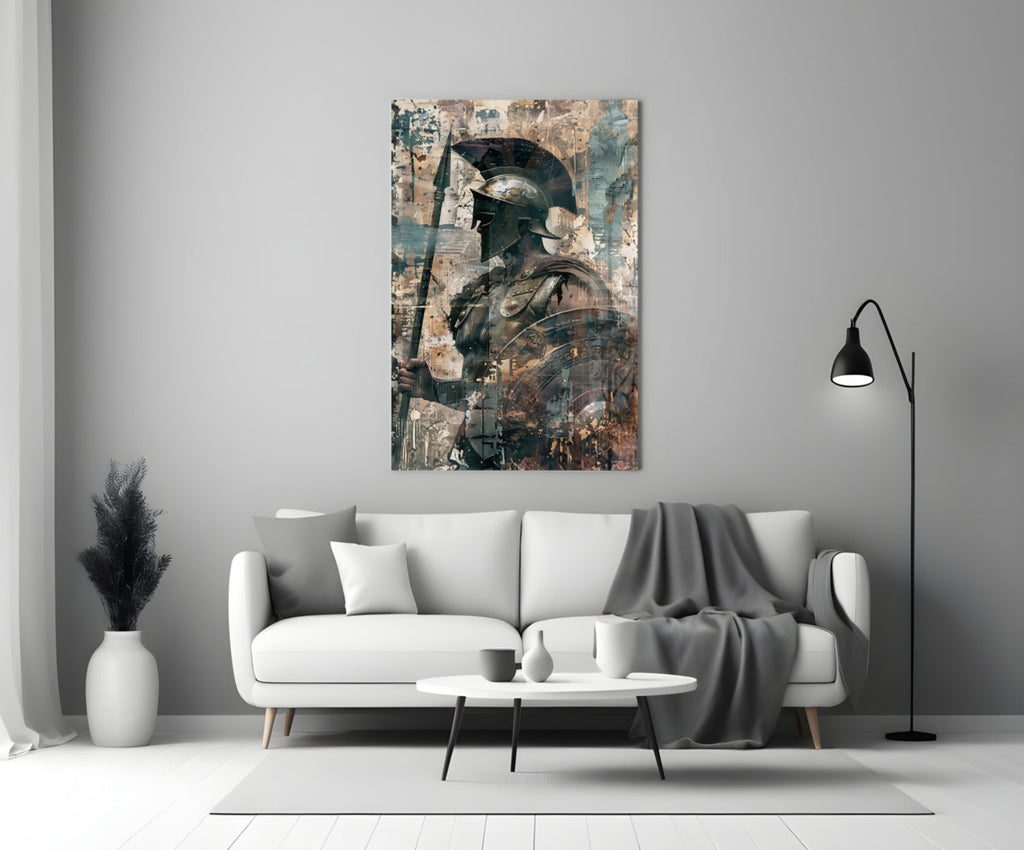 Gladiator Glass Wall Art || Designer Collection