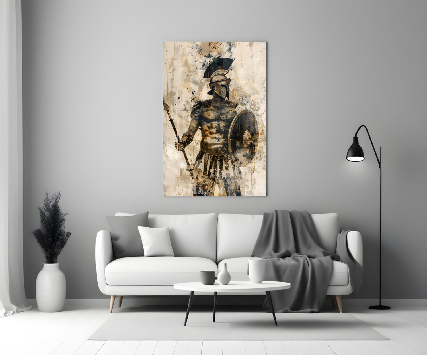 Gladiator Glass Wall Art || Designer Collection