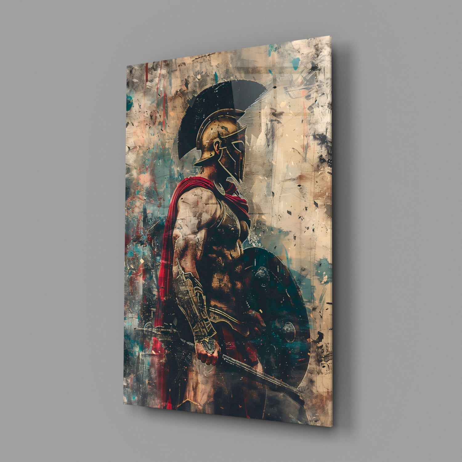 Gladiator Glass Wall Art || Designer Collection