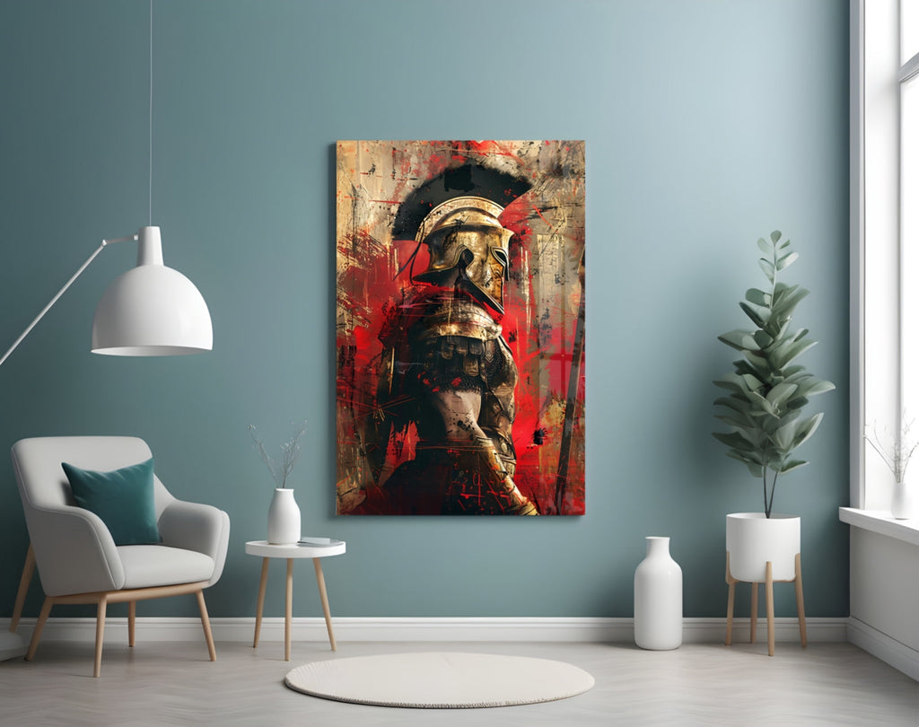 Gladiator Glass Wall Art || Designer Collection