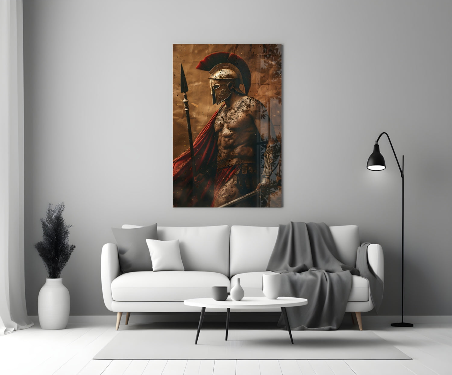 Gladiator Glass Wall Art || Designer Collection