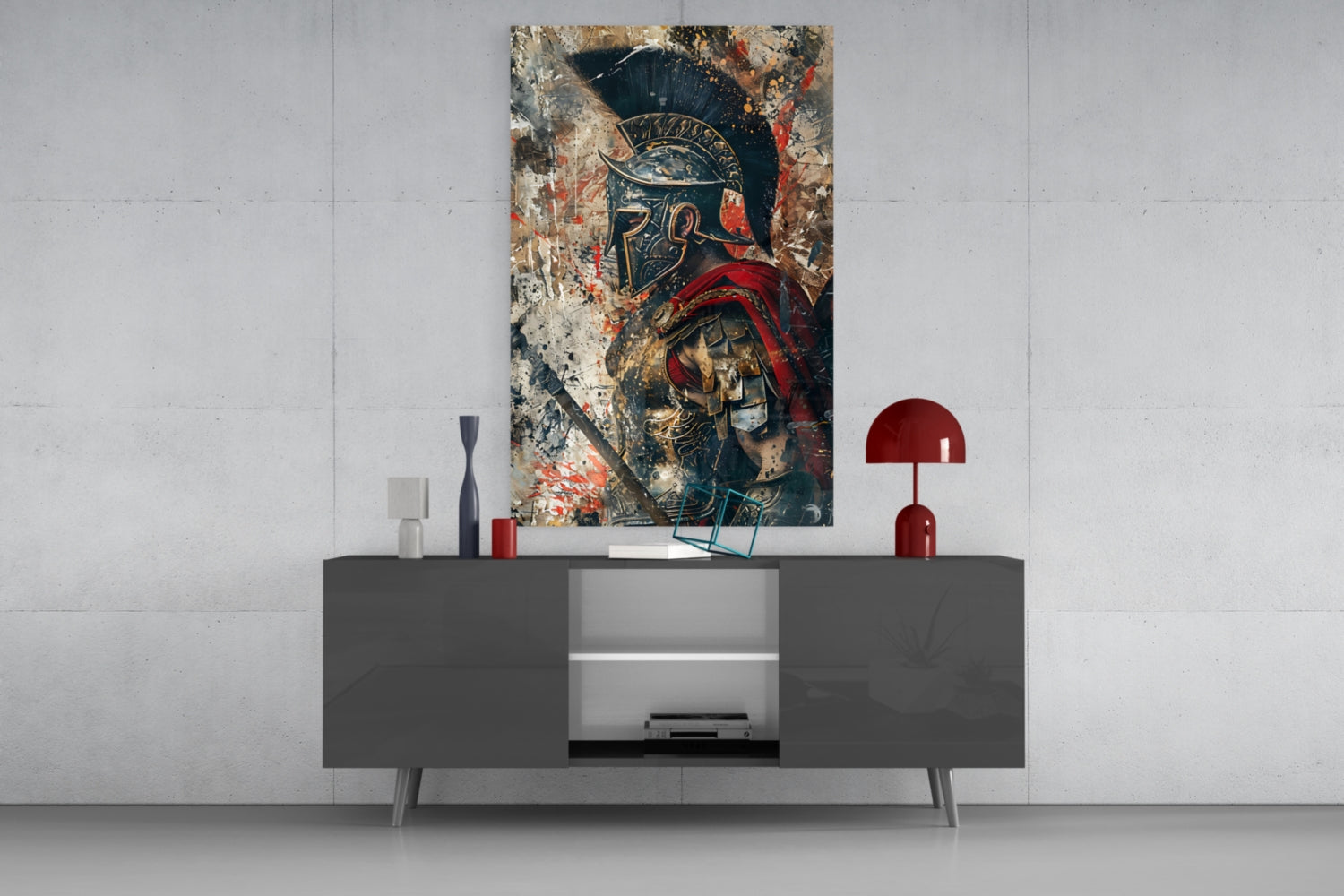 Gladiator Glass Wall Art || Designer Collection