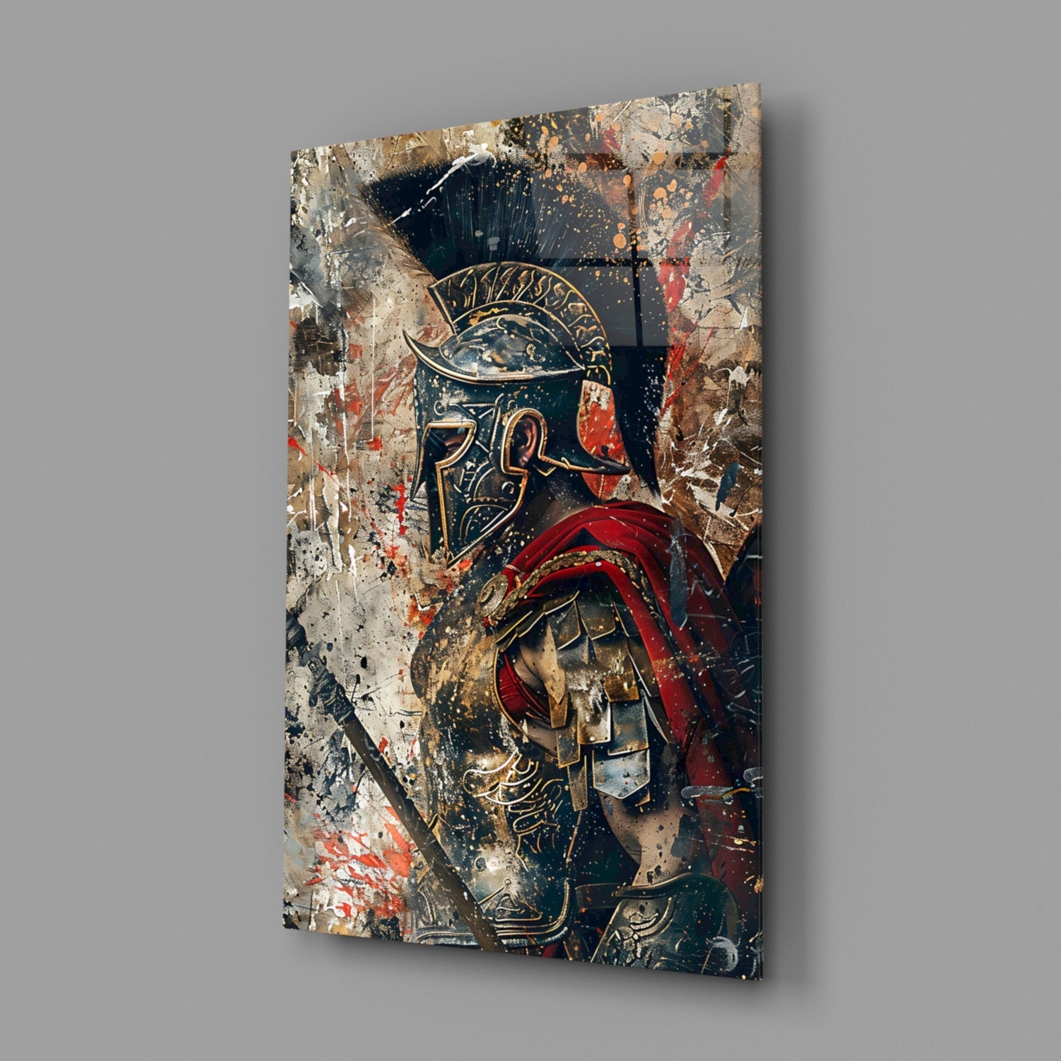 Gladiator Glass Wall Art || Designer Collection