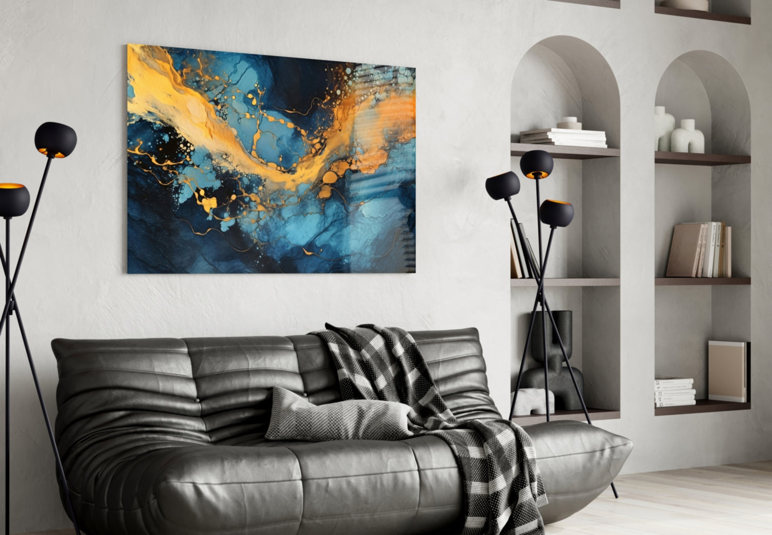 Marble Glass Wall Art || Designer Collection