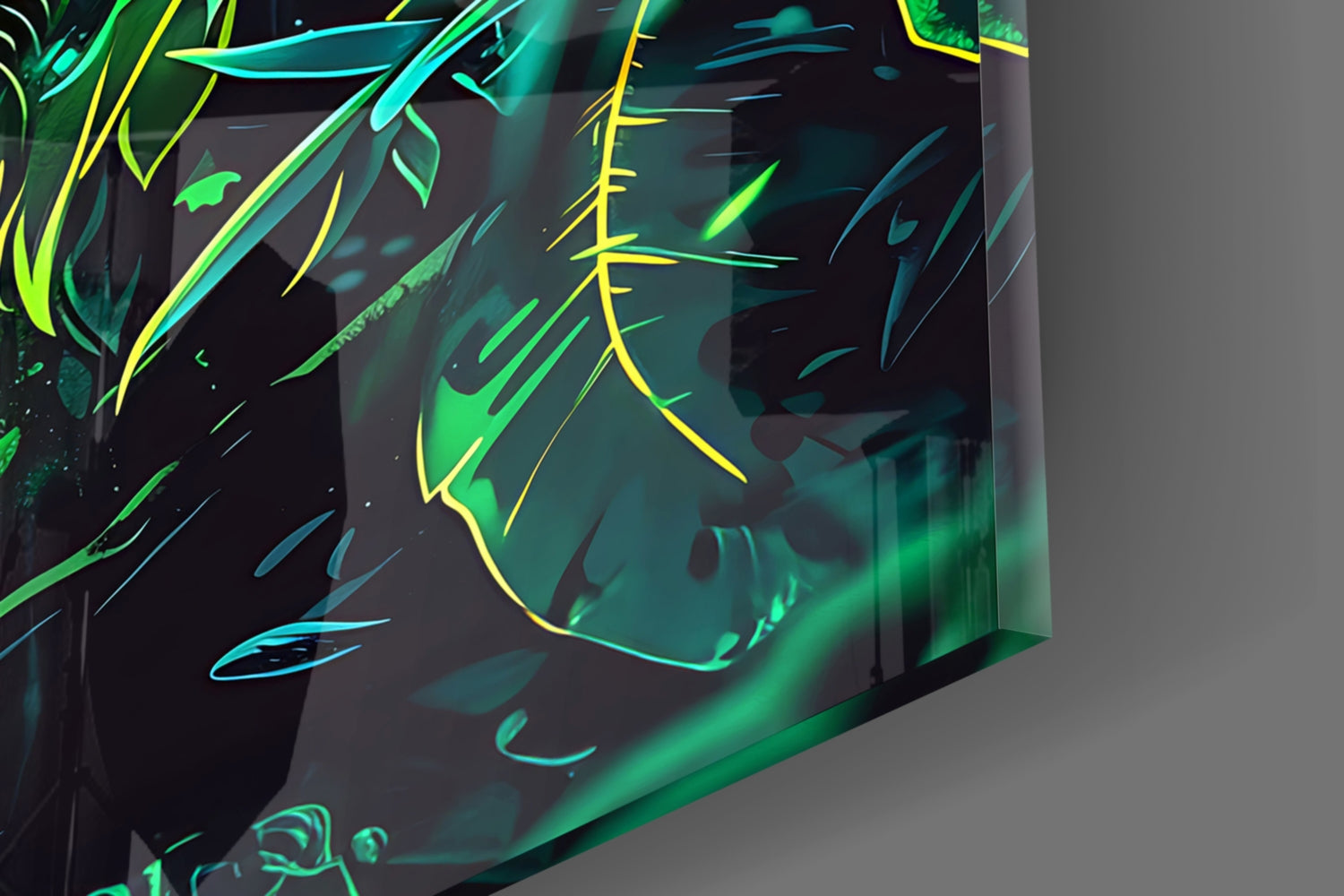 Wolf Glass Wall Art || Designer Collection