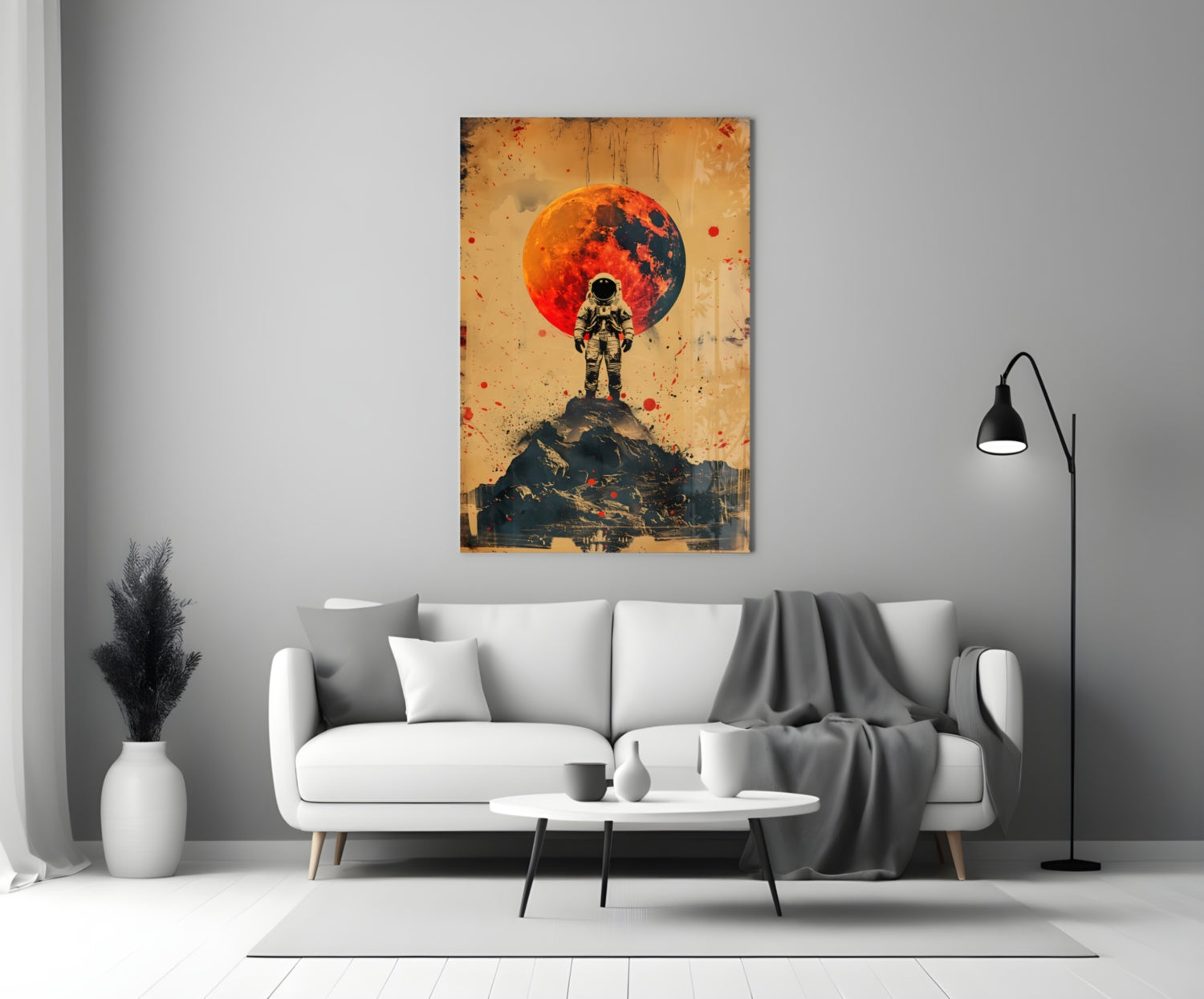 Astronaut Glass Wall Art || Designer Collection