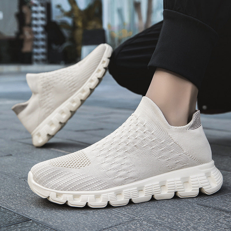 Slip-on Plus Size Flying Woven Women's Shoes
