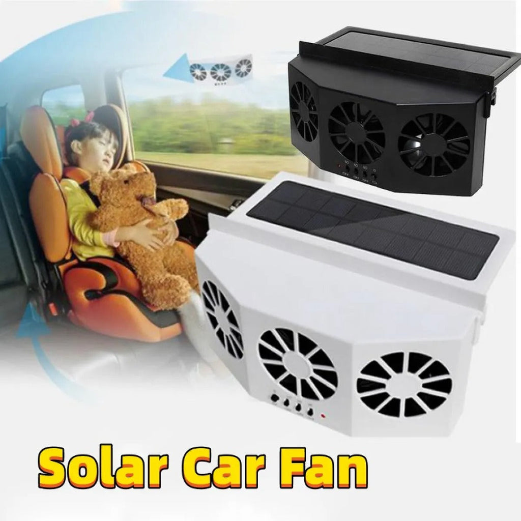 Solar Car Window Cooling Fan