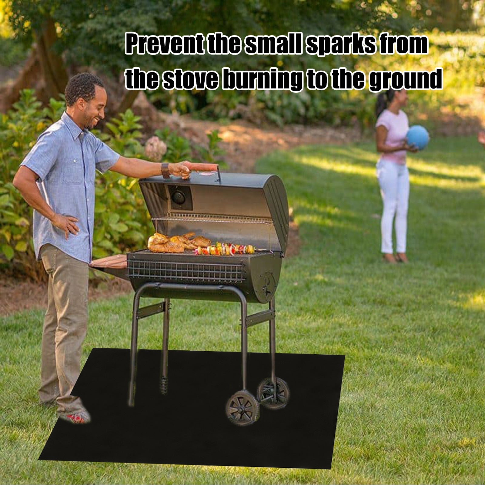 Fireplace Brazier Fireproof Pad Outdoor