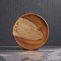 Wood Grain Ceramic Living Room Flat Vase Flower Arrangement Decoration
