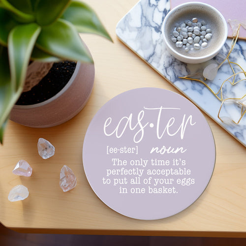 Easter Spring Ceramic Coaster Set 4 Inch Absorbent Drink Coasters Table Protectors Pack