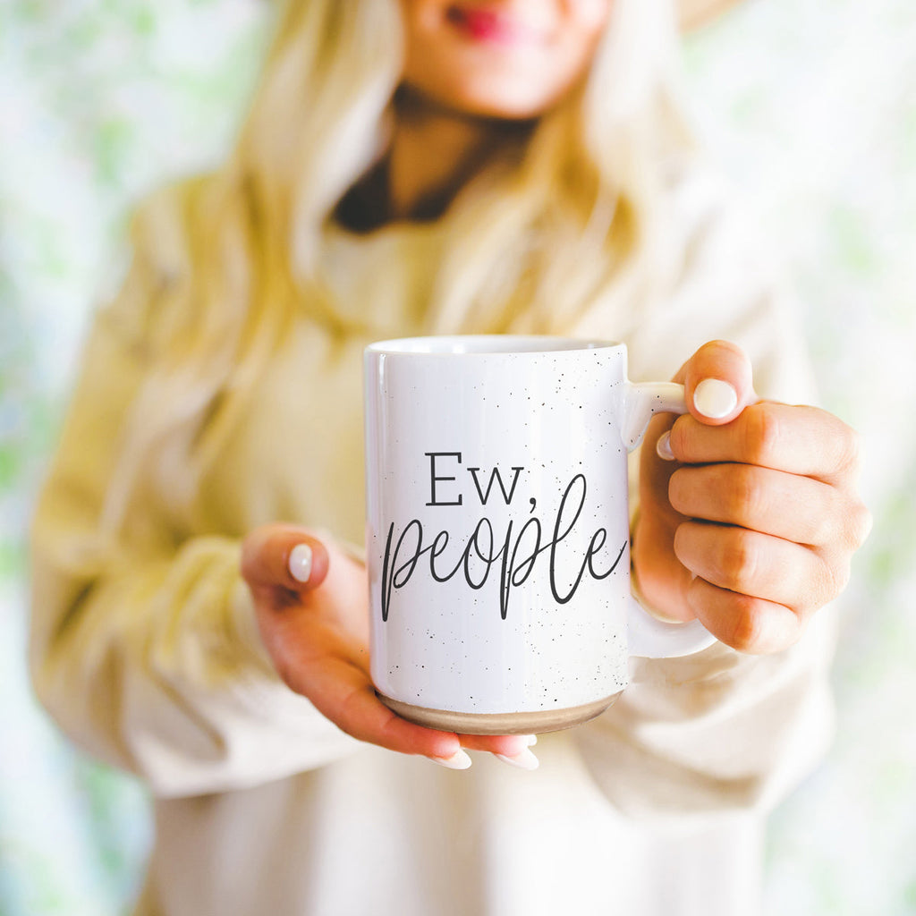 Ew People 16oz Ceramic Coffee Mug Funny Introvert Anti Social Gift