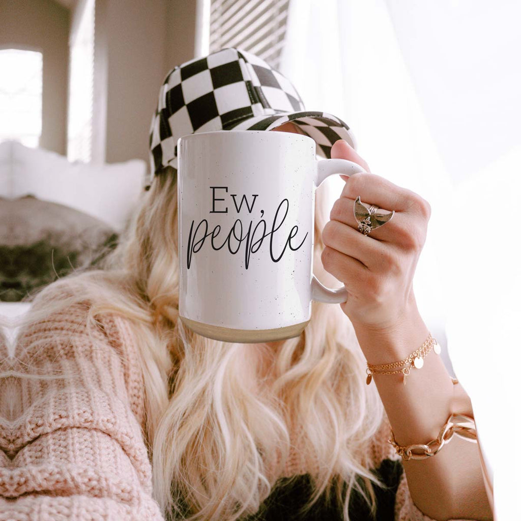 Ew People 16oz Ceramic Coffee Mug Funny Introvert Anti Social Gift
