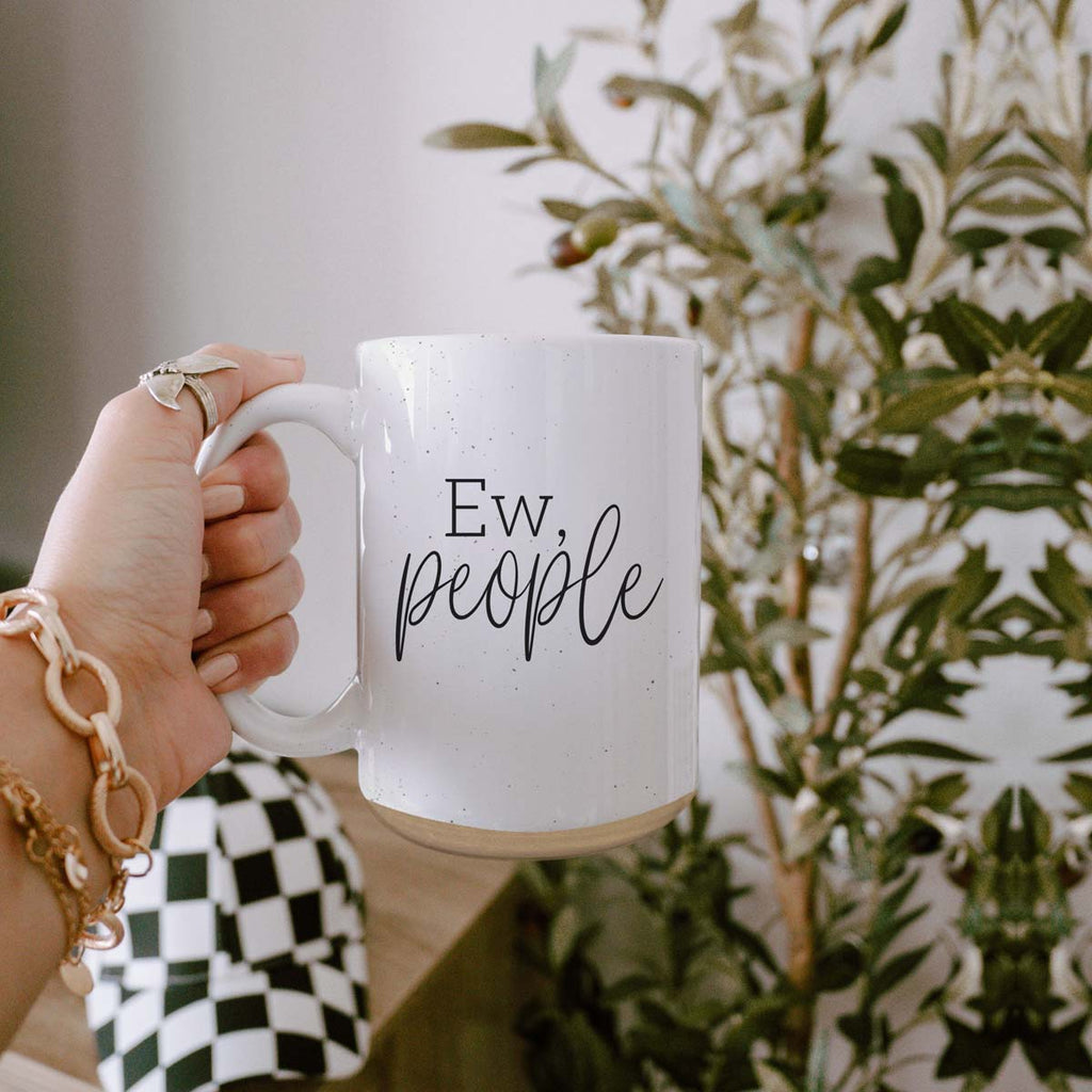 Ew People 16oz Ceramic Coffee Mug Funny Introvert Anti Social Gift