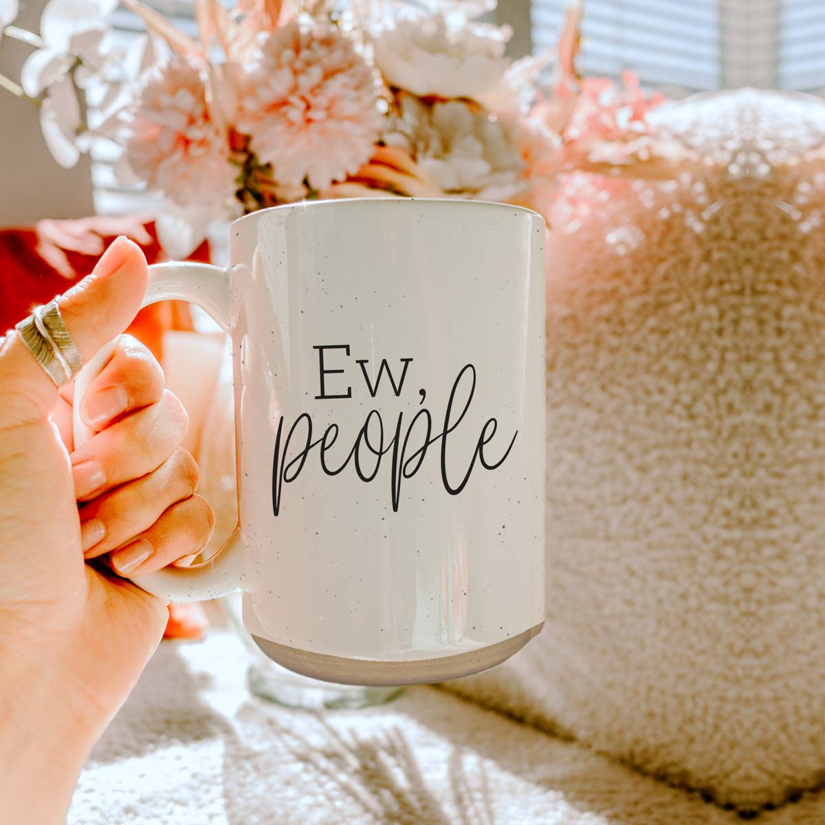 Ew People 16oz Ceramic Coffee Mug Funny Introvert Anti Social Gift