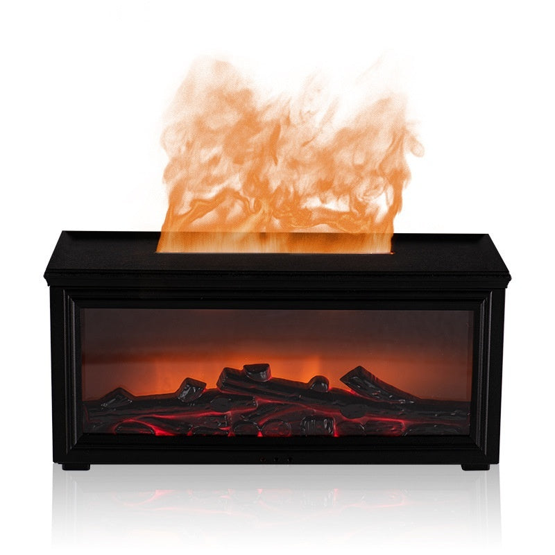 Simulation 3d Fireplace Flame Aroma Diffuser Household Desk