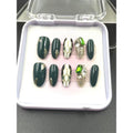 1047- Handmade press on nails fake nails removable Handmade Drawing Nails