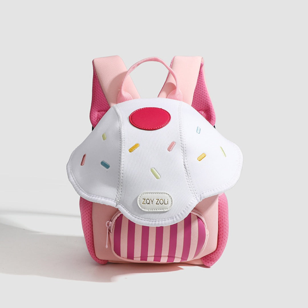 Adorable Toddler Purse – Cute Mushroom Design Bag for Children, Lightweight Travel Backpack, 3D Kindergarten Style