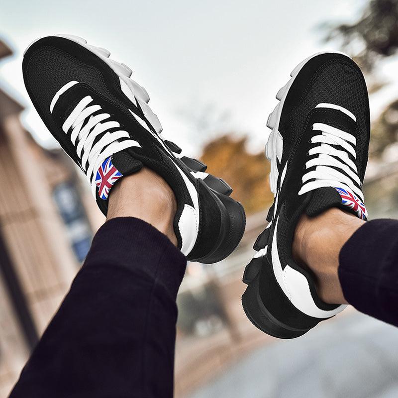 Fashion Mens Running Light Breathable Shoes Mens Sneakers Light Weight Running Elegant Soft Sneakers Comfortable Athletic Running Sneakers