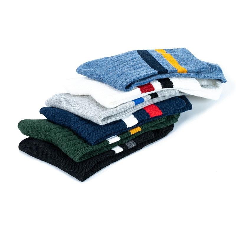 Fashion Socks Cotton Rainbow Color Black And White Christmas Gift Classic Warm Casual Tide Harajuku Funny Cute Pop Korean Socks Short Socks For Men And Women