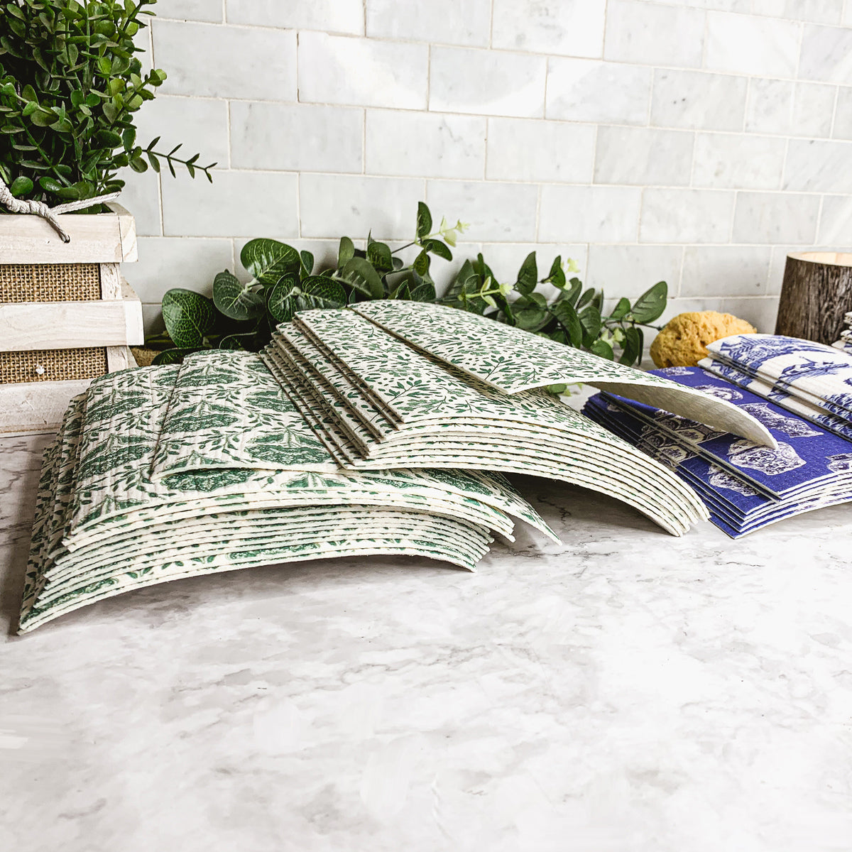 Garden Multipurpose Eco Cloths Reusable Biodegradable Kitchen Cloths Set Of 3