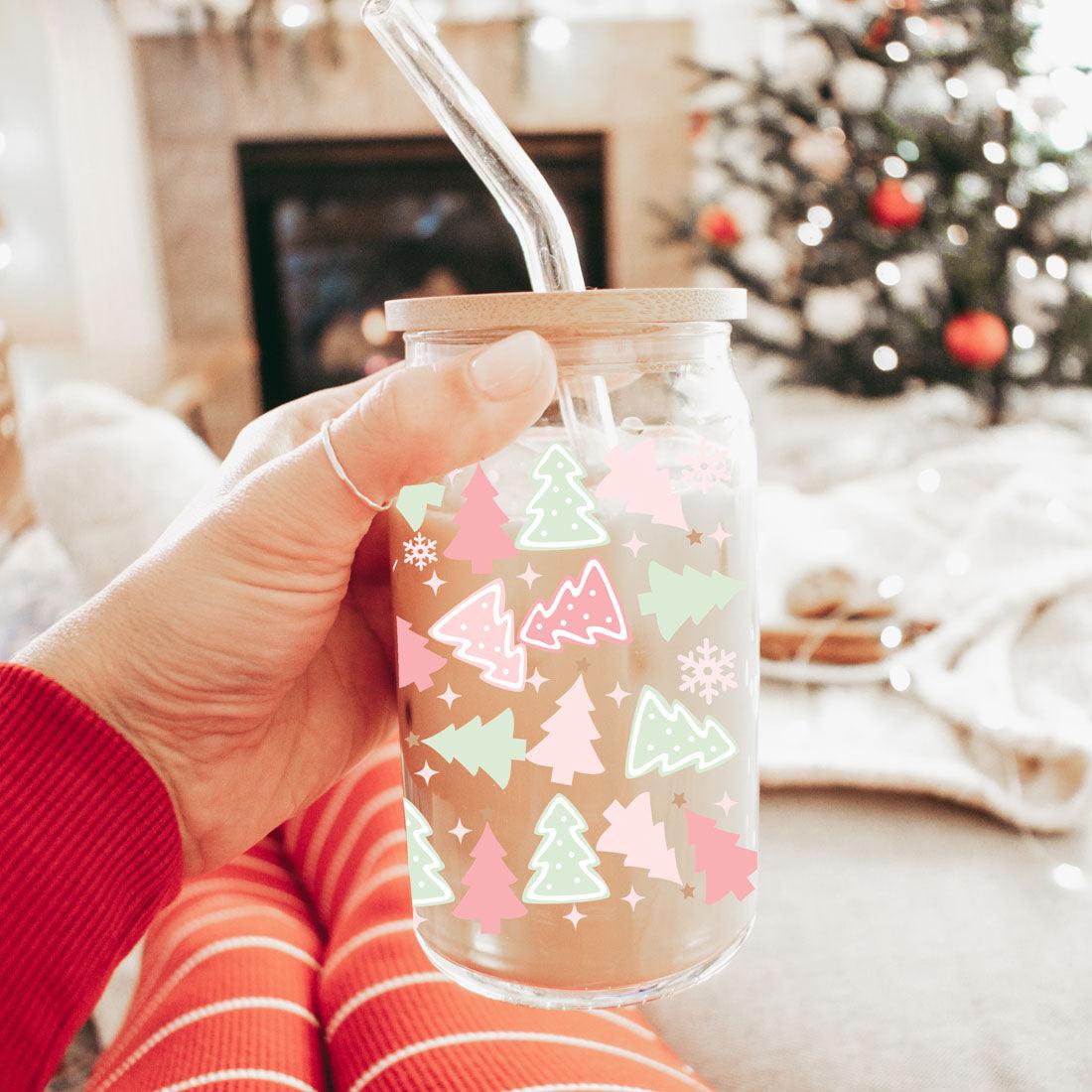 Holiday Funny Insulated Tumbler 17oz Tree Tops Glisten Children Don't Listen Coffee Cup