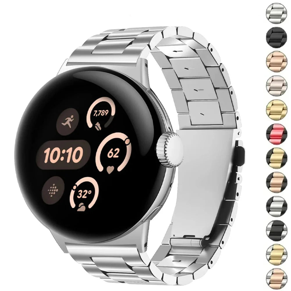 Google Pixel 1 2 3 4 41mm/45mm Stainless Steel Band - Sleek