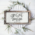 Funny Mom Sign Every Great Mom Says The F Word Wood Desk Or Wall Decor