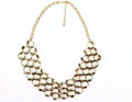 Honeycomb Gold Plated Necklace Pendant For Women Everyday
