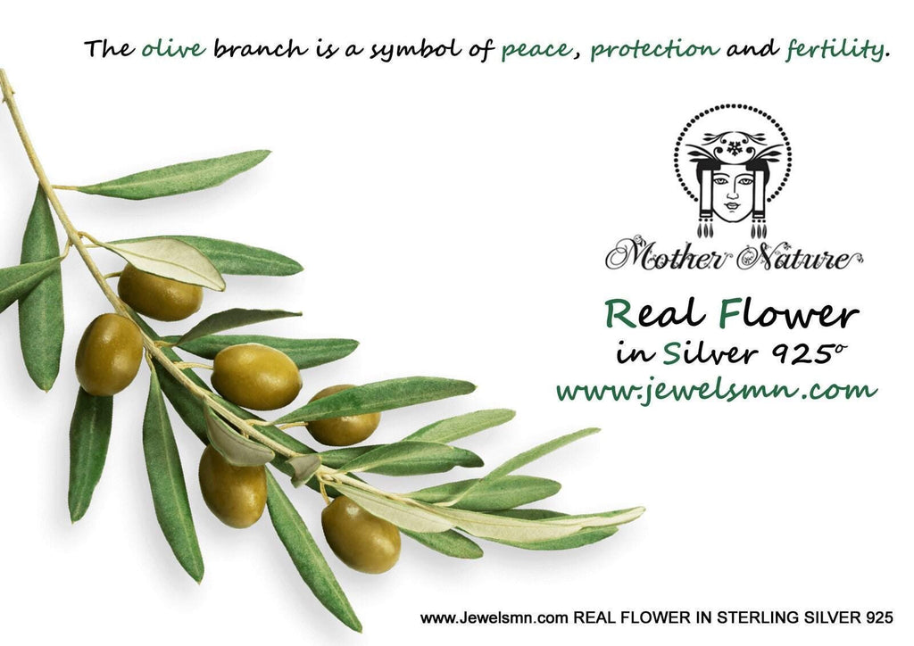Olive Leaves Ring Gold plated And Black Rhodium on Sterling Silver 925.