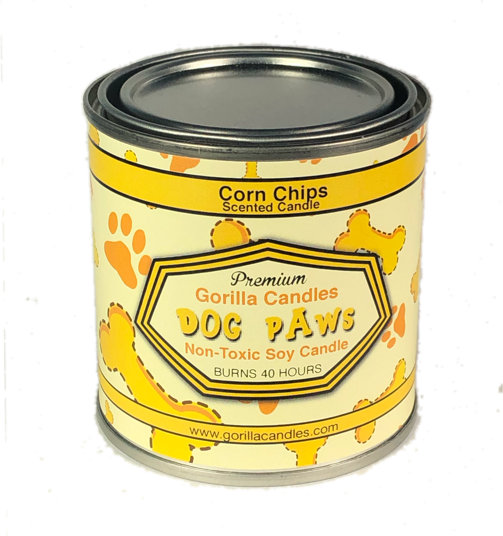 Novelty Dog Paws Corn Chips Scented Candle Aromatic Soy Wax Candle For Pet Lovers Home