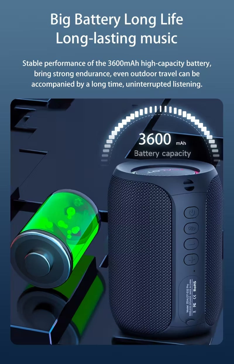 NNETM Pro Wireless Speaker Portable Subwoofer Bluetooth