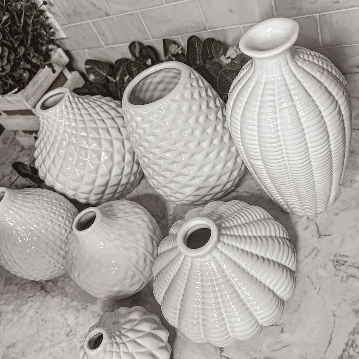 Imperfect Whitney Vases Slightly Damaged Discounted Ceramic Tabletop Vases
