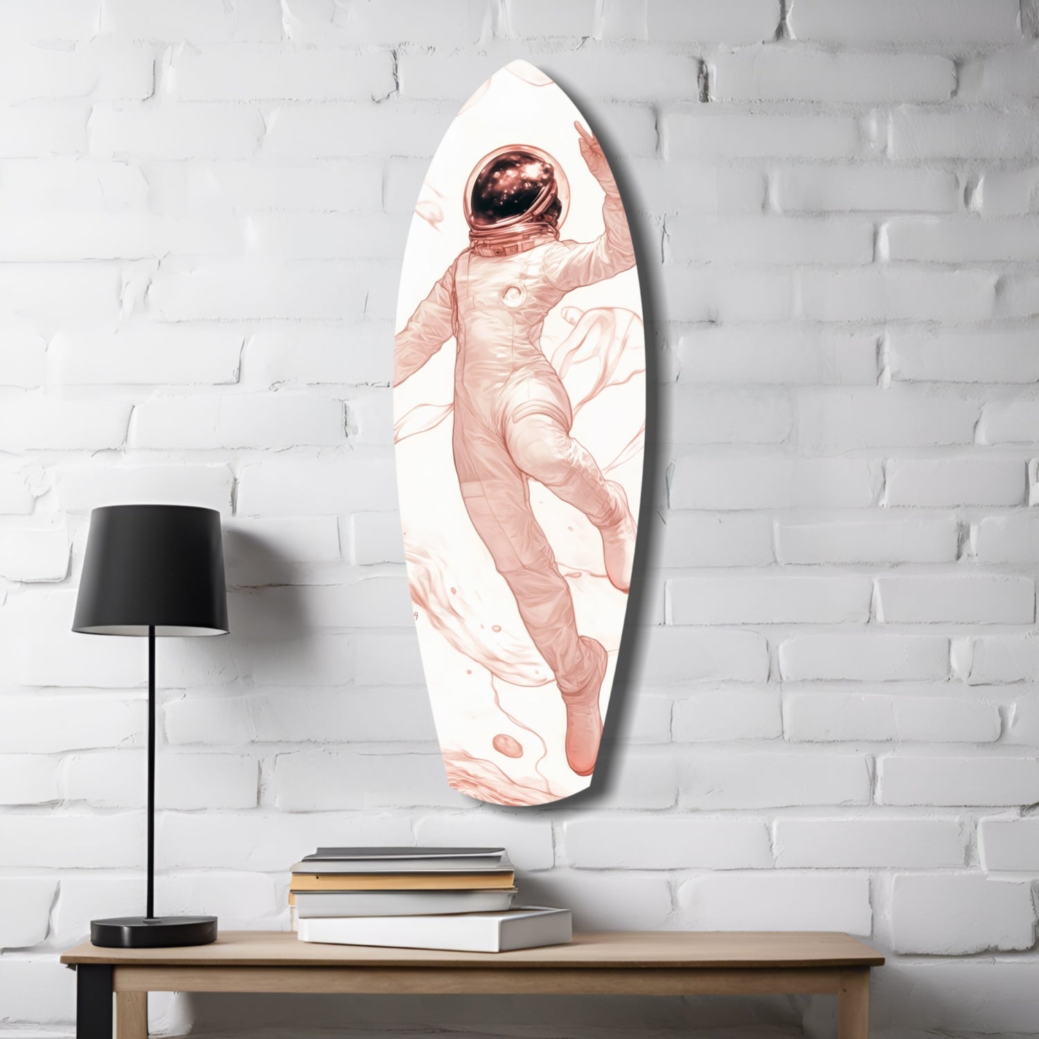 Astronaut in the Ocean Glass Wall Art