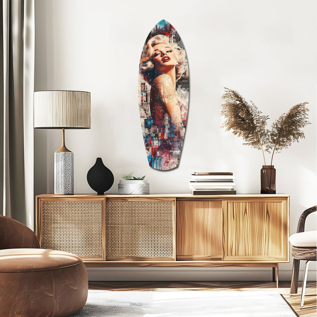 Marilyn Monroe Vintage Dreams Glass Wall Art
