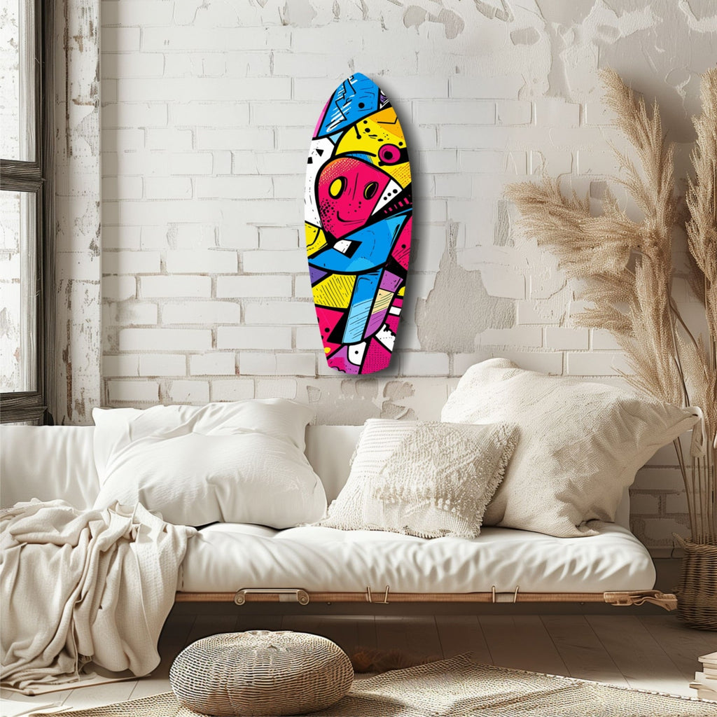 Colors of Geometry Glass Wall Art