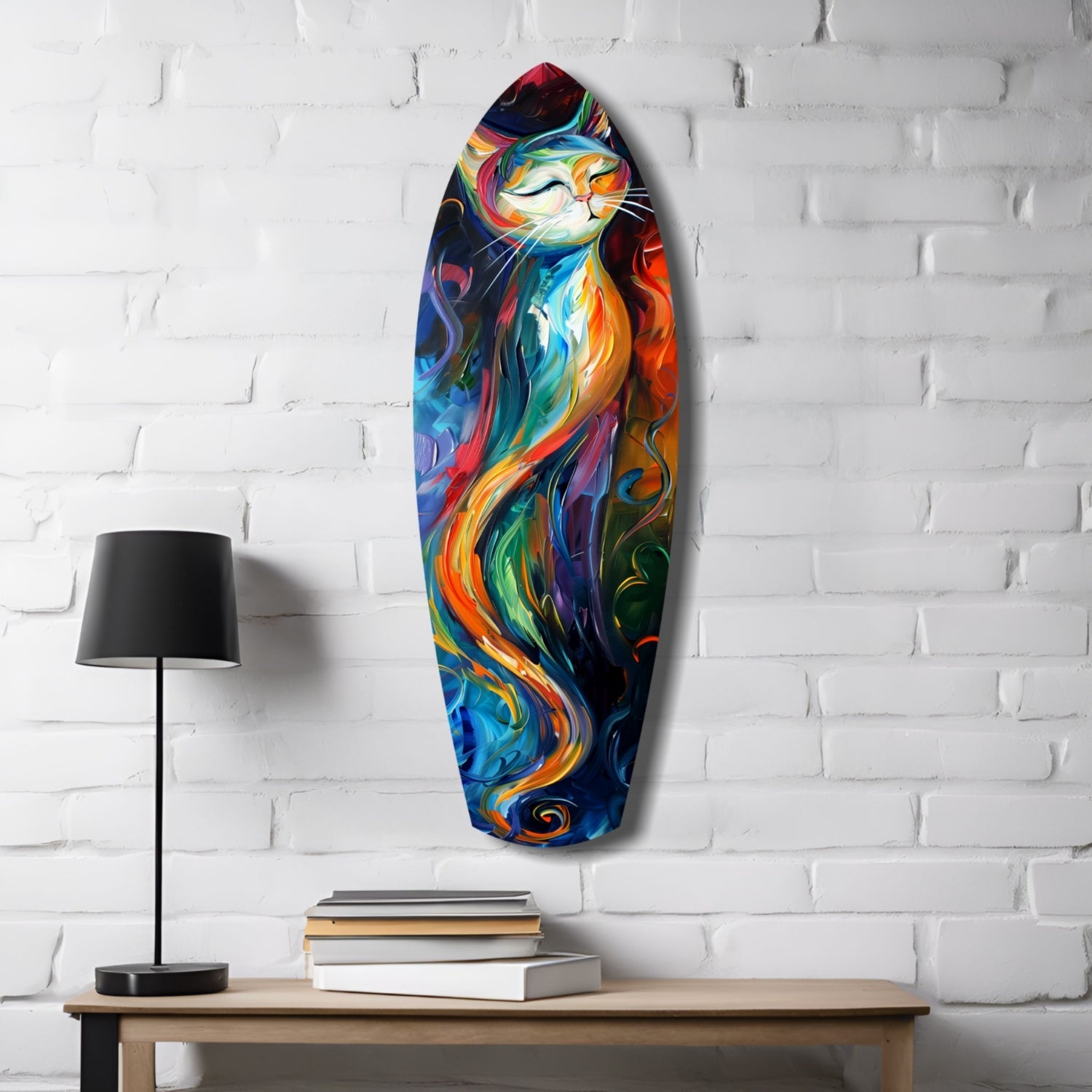 Cat Glass Wall Art