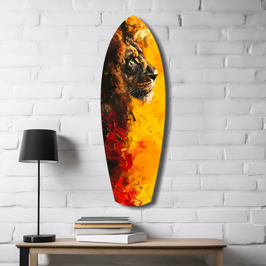 Lion Pride V2 Glass Wall Art