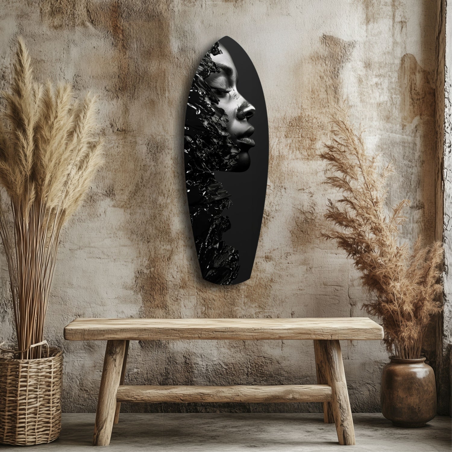 Woman Glass Wall Art