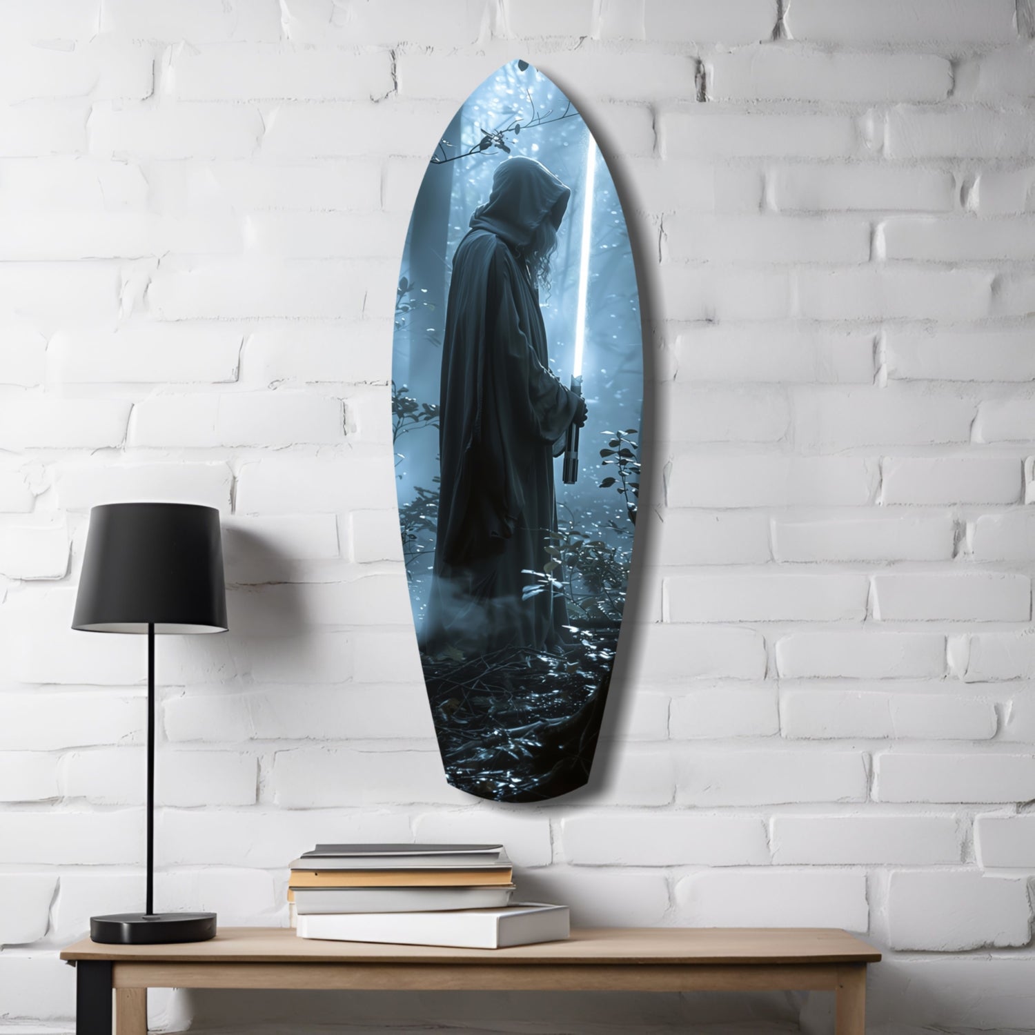 Light Saber Glass Wall Art