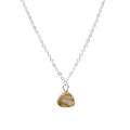 Labradorite 10mm Silver Plated Pendant Necklace 18in