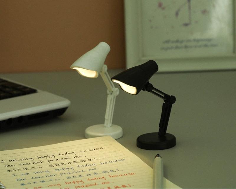 LED Mini Desk Lamp Foldable Magnetic Night Light Bedroom Study Reading Book Lamps With Clip Eye Protection Bedside Lights Decorative Table Lamp Cute Study Lamps for Bedroom Décor
