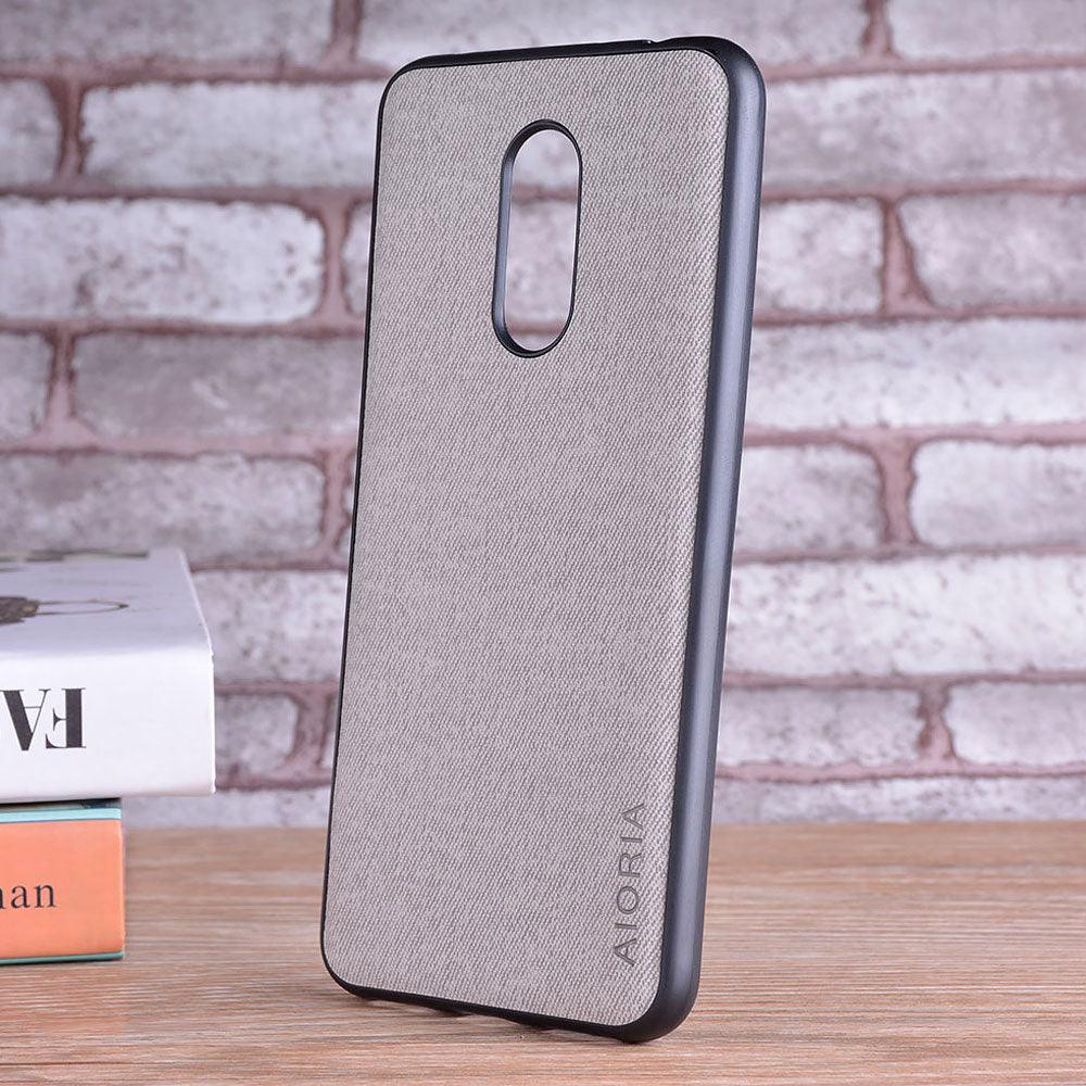 Luxury Textile Cloth Leather Skin Phone Case Cover For Xiaomi Redmi 5 5 Plus Luxury Textile Leather Skin Soft Hard Cover For Xiaomi Redmi 5 Plus Case Shockproof Durable Material Vintage New Design Leather Phone Case