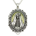 Madonna Skull Cameo Necklace Gothic Day Of Dead Pendant